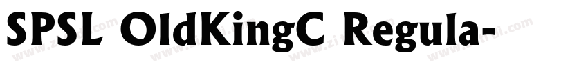 SPSL OldKingC Regula字体转换